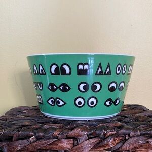 Vintage IKEA Glodande eyes bowl collectibles green - 0021FD